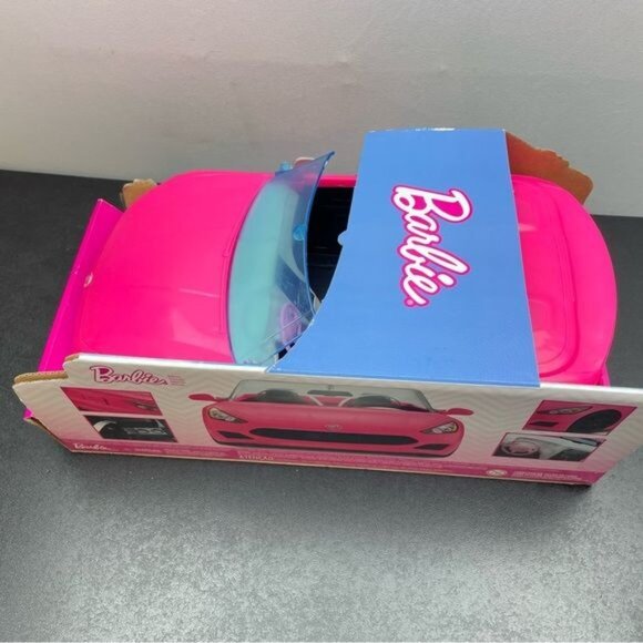 Barbie Pink Convertible 2 Seater vehicle With Rolling Wheels - Picture 8 of 10